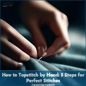how to topstitch by hand