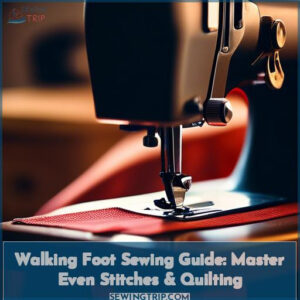 how to use a walking foot on sewing machine