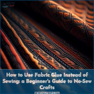how to use fabric glue instead of sewing