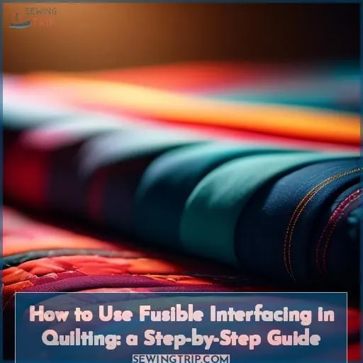 how to use fusible interfacing for quilting