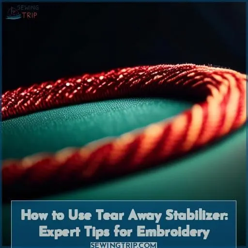 how to use tear away stabilizer