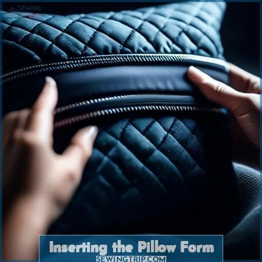 Inserting the Pillow Form