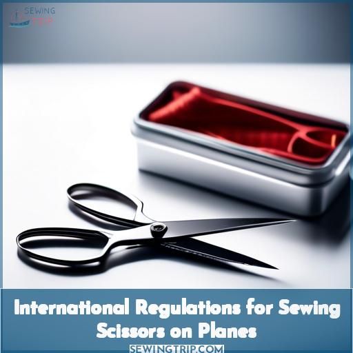 International Regulations for Sewing Scissors on Planes