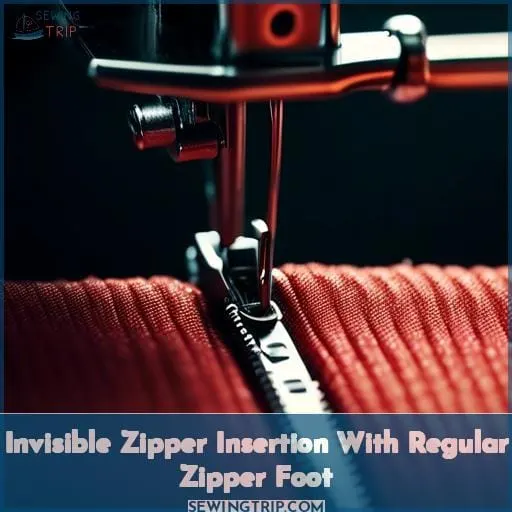 Invisible Zipper Insertion With Regular Zipper Foot