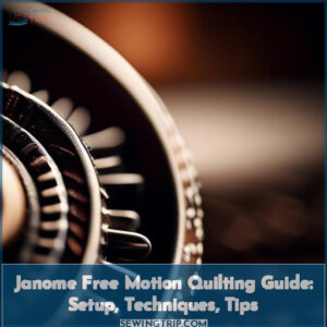 janome settings for free motion quilting
