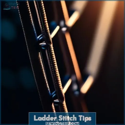 Ladder Stitch Tips