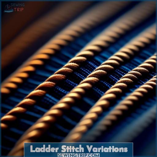 Ladder Stitch Variations