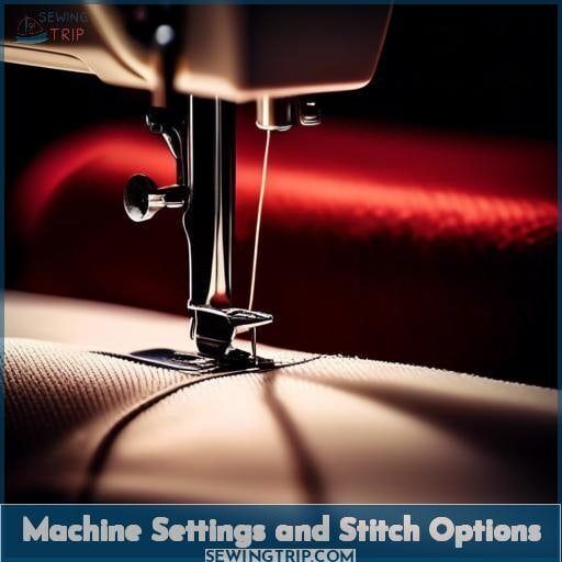 Machine Settings and Stitch Options Machine Settings and Stitch Options