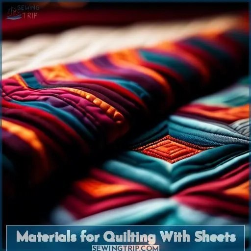 Materials for Quilting With Sheets