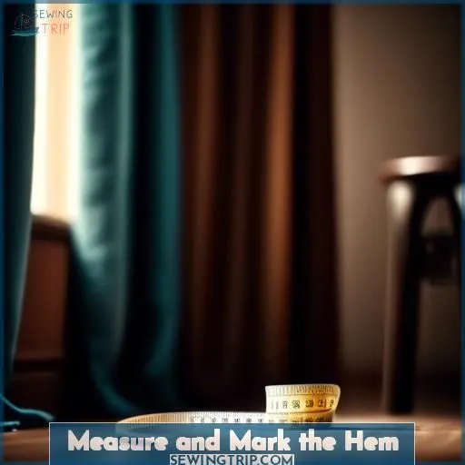 Measure and Mark the Hem
