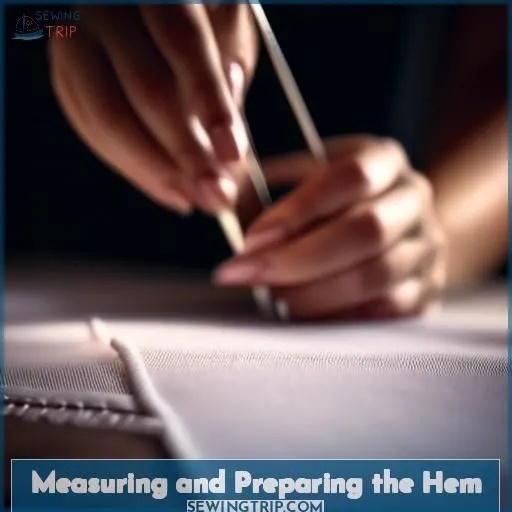 Measuring and Preparing the Hem