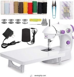Best Sewing Machines for Basic Alterations: Seamstress-Approved Guide 2024 1 Mini Sewing Machine with Upgrade