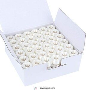 Improve Sewing Speed and Accuracy Tips: 9 Ways to Sew Faster Today 3 New brothread 144pcs White 70D/2(60WT)