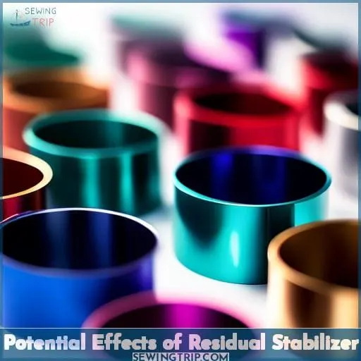Potential Effects of Residual Stabilizer