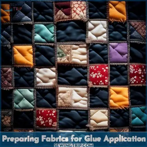 Preparing Fabrics for Glue Application