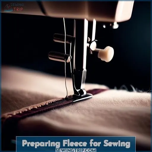 Preparing Fleece for Sewing