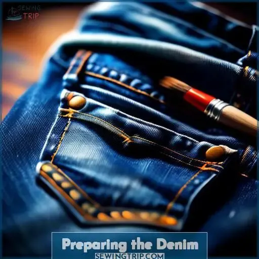 Preparing the Denim
