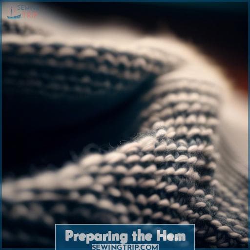 Preparing the Hem Preparing the Hem