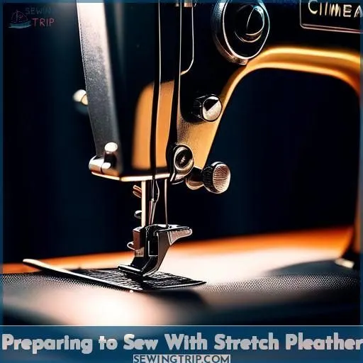 Preparing to Sew With Stretch Pleather