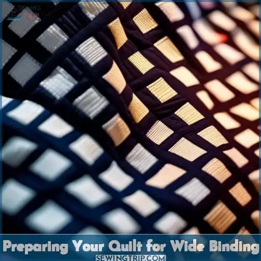 Preparing Your Quilt for Wide Binding