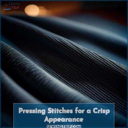 Pressing Stitches for a Crisp Appearance