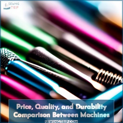 Price, Quality, and Durability Comparison Between Machines Price, Quality, and Durability Comparison Between Machines