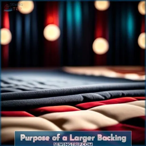 Purpose of a Larger Backing