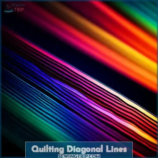 Quilting Diagonal Lines
