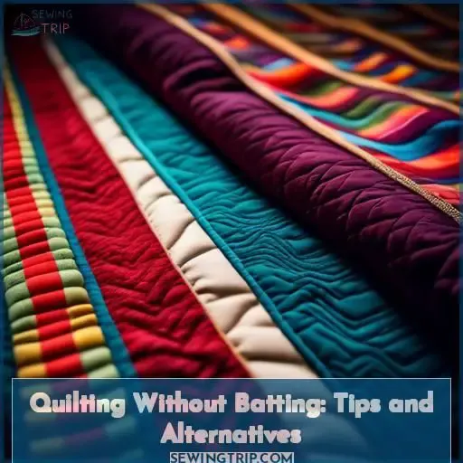 Quilting Without Batting: Tips and Alternatives