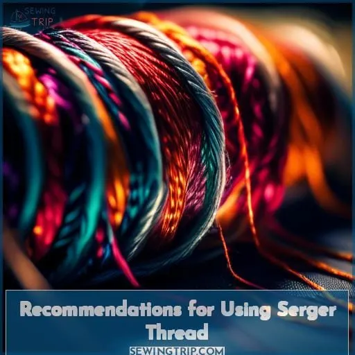 Recommendations for Using Serger Thread