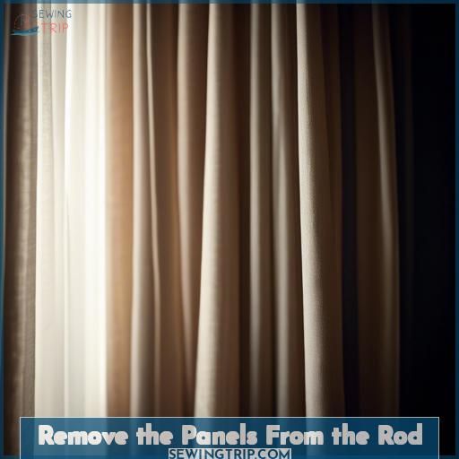 Remove the Panels From the Rod