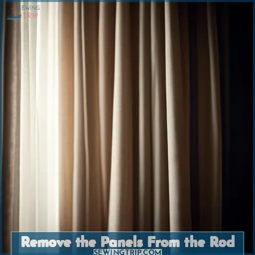 Remove the Panels From the Rod