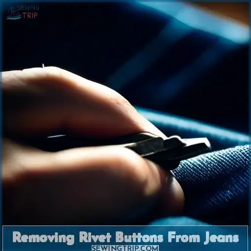 Removing Rivet Buttons From Jeans
