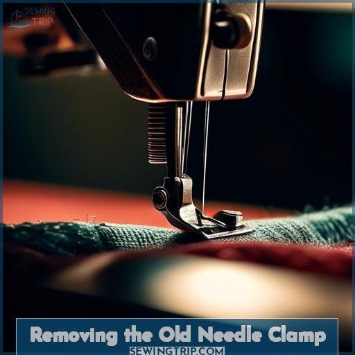 Removing the Old Needle Clamp Removing the Old Needle Clamp