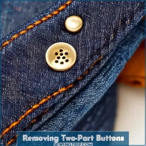 Removing Two-Part Buttons