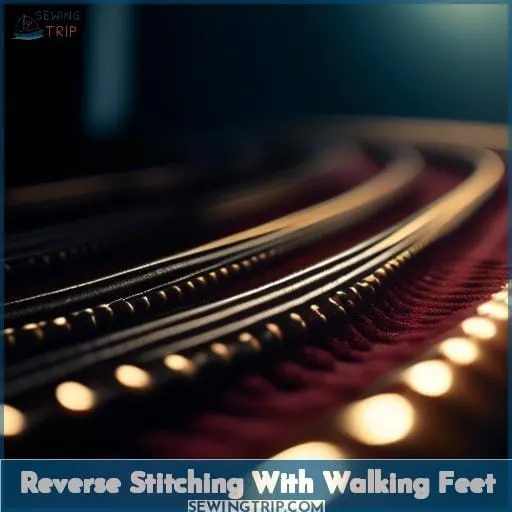 Reverse Stitching With Walking Feet