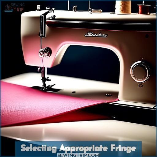 Selecting Appropriate Fringe Selecting Appropriate Fringe