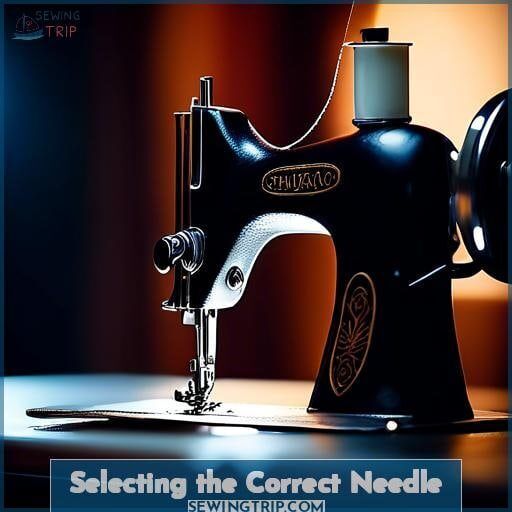 Selecting the Correct Needle Selecting the Correct Needle