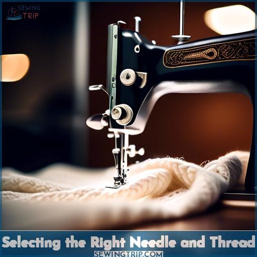 Selecting the Right Needle and Thread Selecting the Right Needle and Thread