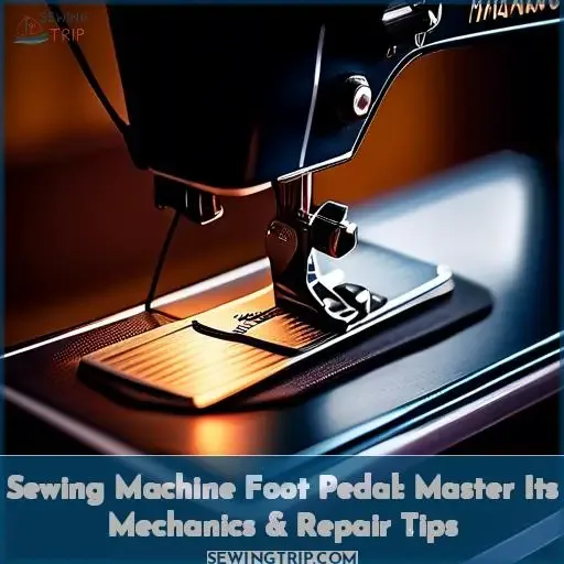 sewing machine foot pedal how it works