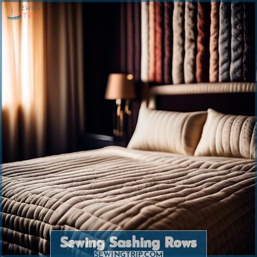 Sewing Sashing Rows