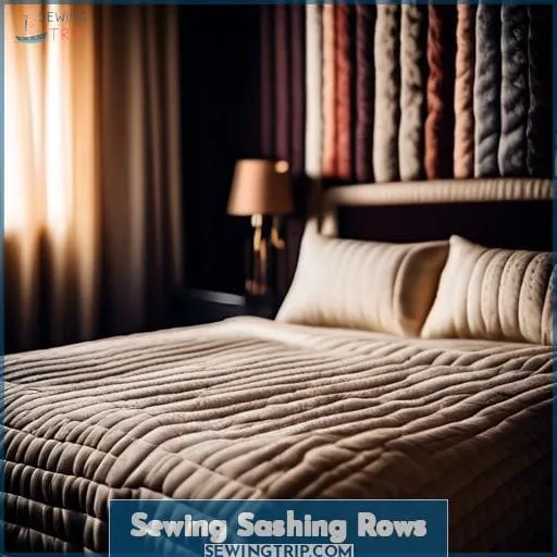 Sewing Sashing Rows