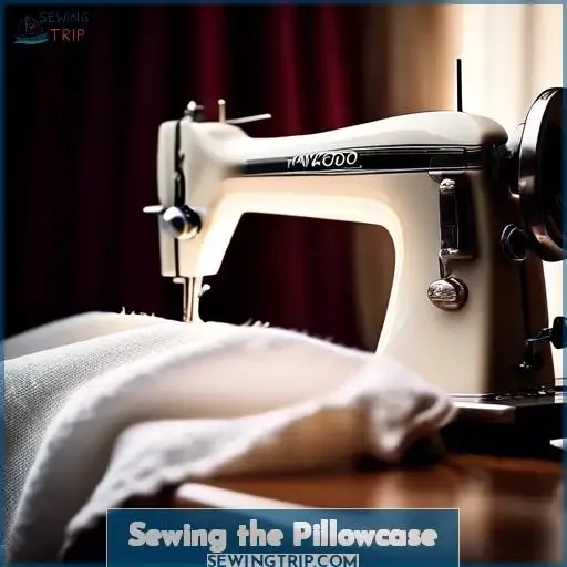 Sewing the Pillowcase