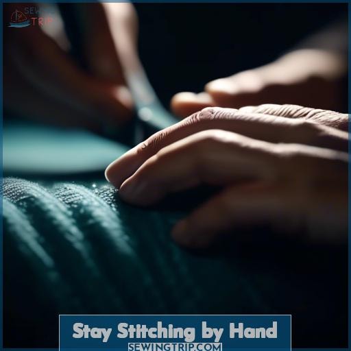 Stay Stitching by Hand