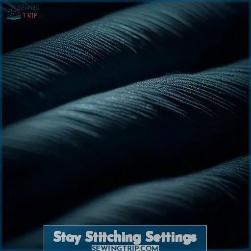 Stay Stitching Settings Stay Stitching Settings