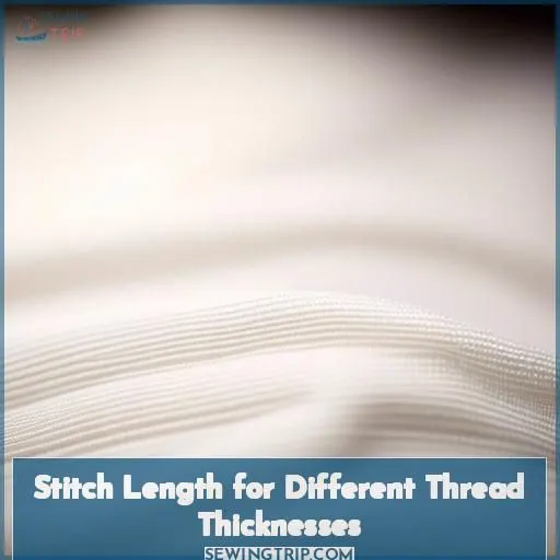 Stitch Length for Different Thread Thicknesses