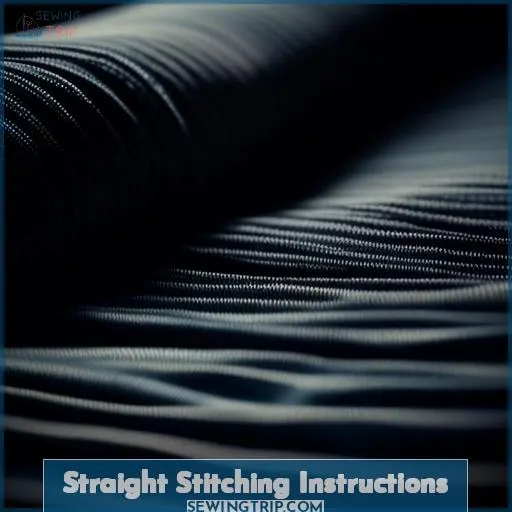 Straight Stitching Instructions