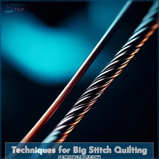 Techniques for Big Stitch Quilting