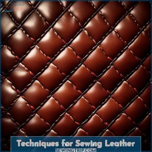 Techniques for Sewing Leather Techniques for Sewing Leather