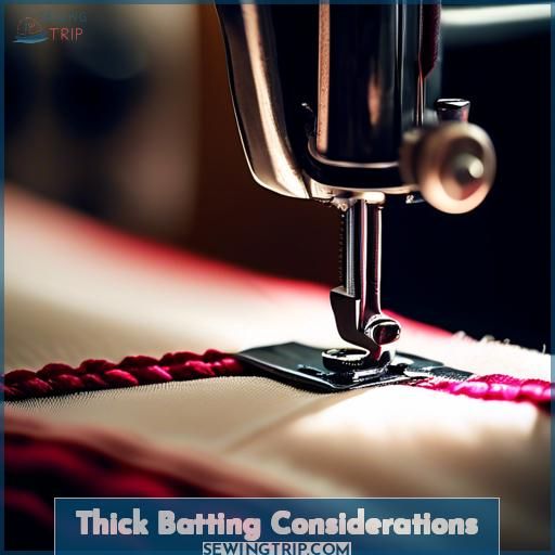 Thick Batting Considerations Thick Batting Considerations